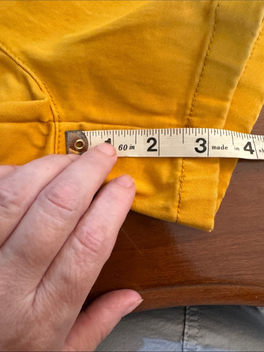 bagatelle Mustard YellowHigh-Waist Shorts Size 8 - Picture 9 of 10